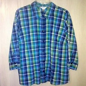 2 for $12 CJ Banks by Christopher Banks Shirt 1X